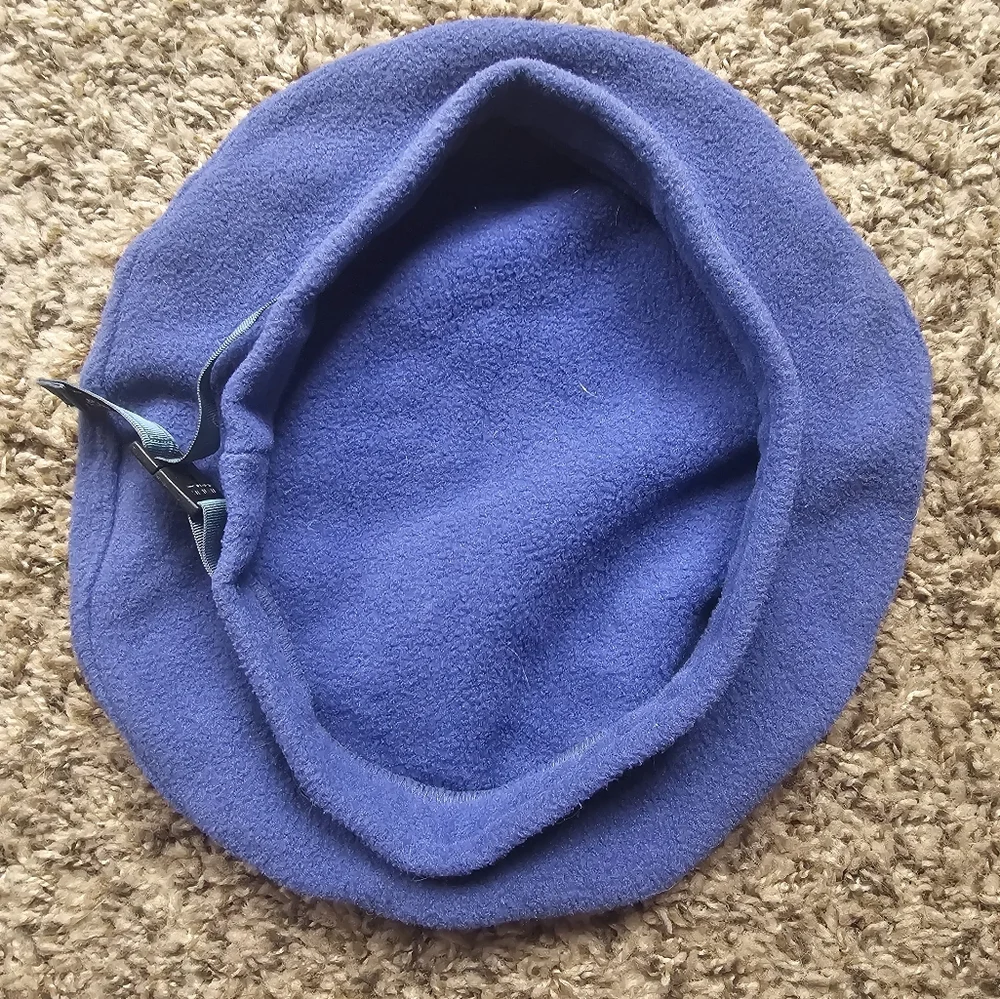 Patagonia blue lavander‎ green strap warm hat kids L